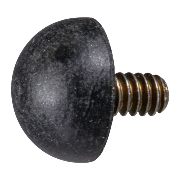 Midwest Fastener #6-32 x 7/16" Rubber Coarse Thread Male Spherical Bumper Mount 4PK 930861